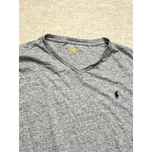 Polo Ralph Lauren Classic Fit Grey V-neck Short Sleeve T-shirt Size XXL - Picture 2 of 8